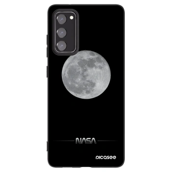 Picasee fekete szilikon tok az alábbi mobiltelefonokra Samsung Galaxy S20 FE - Moon Minimal