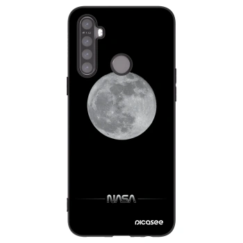 Picasee fekete szilikon tok az alábbi mobiltelefonokra Realme 5 - Moon Minimal