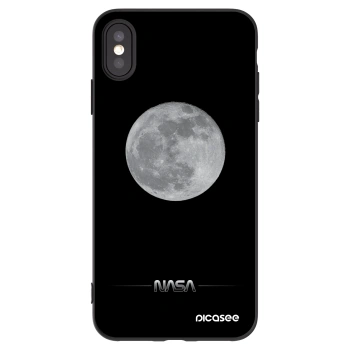 Picasee fekete szilikon tok az alábbi mobiltelefonokra Apple iPhone XS Max - Moon Minimal
