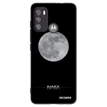 Picasee fekete szilikon tok az alábbi mobiltelefonokra Motorola Moto G60 - Moon Minimal