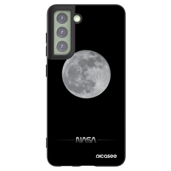 Picasee fekete szilikon tok az alábbi mobiltelefonokra Samsung Galaxy S21 FE 5G - Moon Minimal