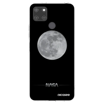 Picasee átlátszó szilikon tok az alábbi mobiltelefonokra Realme C21Y - Moon Minimal