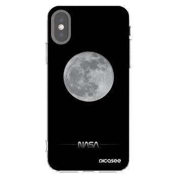 Picasee átlátszó szilikon tok az alábbi mobiltelefonokra Apple iPhone X/XS - Moon Minimal