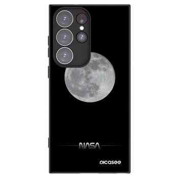 Picasee fekete szilikon tok az alábbi mobiltelefonokra Samsung Galaxy S23 Ultra 5G - Moon Minimal
