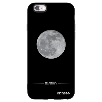 Picasee fekete szilikon tok az alábbi mobiltelefonokra Apple iPhone 6/6S - Moon Minimal