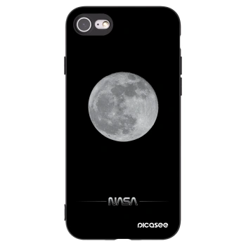 Picasee fekete szilikon tok az alábbi mobiltelefonokra Apple iPhone 7 - Moon Minimal