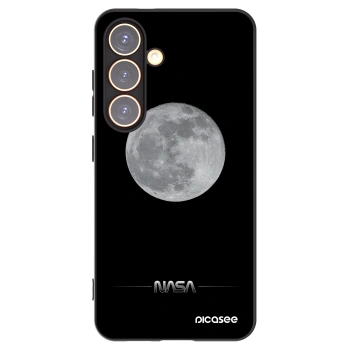 Picasee fekete szilikon tok az alábbi mobiltelefonokra Samsung Galaxy S24 S921B 5G - Moon Minimal