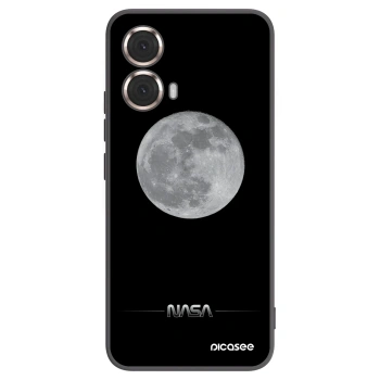 Picasee fekete szilikon tok az alábbi mobiltelefonokra Motorola Moto G85 - Moon Minimal