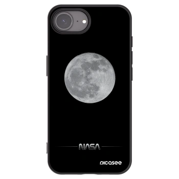 Picasee fekete szilikon tok az alábbi mobiltelefonokra Apple iPhone 16e - Moon Minimal