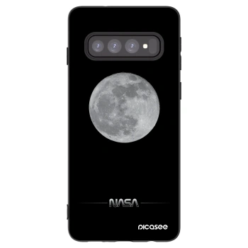 Picasee fekete szilikon tok az alábbi mobiltelefonokra Samsung Galaxy S10 G973 - Moon Minimal