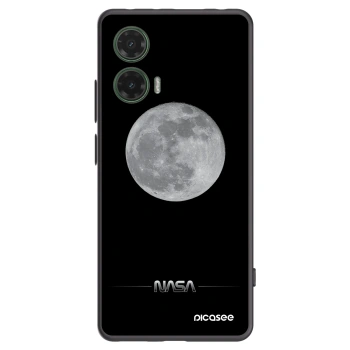 Picasee fekete szilikon tok az alábbi mobiltelefonokra Motorola Moto G35 5G - Moon Minimal