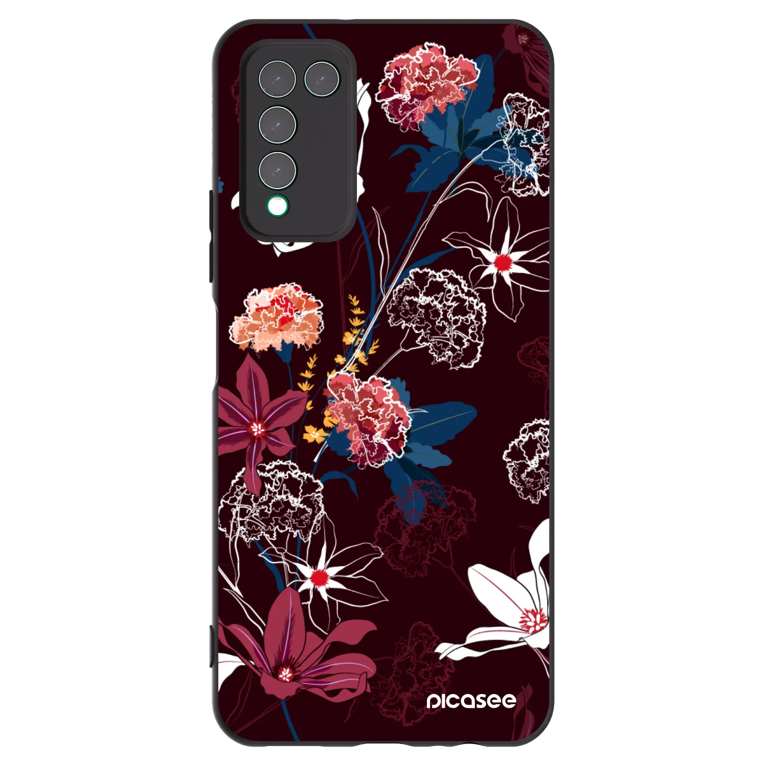 Picasee fekete szilikon tok az alábbi mobiltelefonokra Honor 10X Lite - Dark Meadow