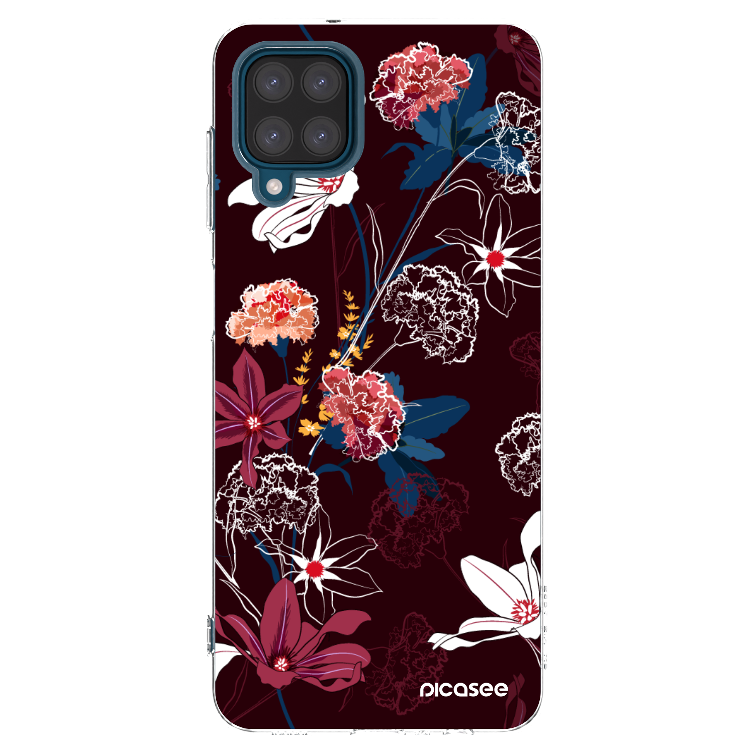 Picasee átlátszó szilikon tok az alábbi mobiltelefonokra Samsung Galaxy A12 A125F - Dark Meadow