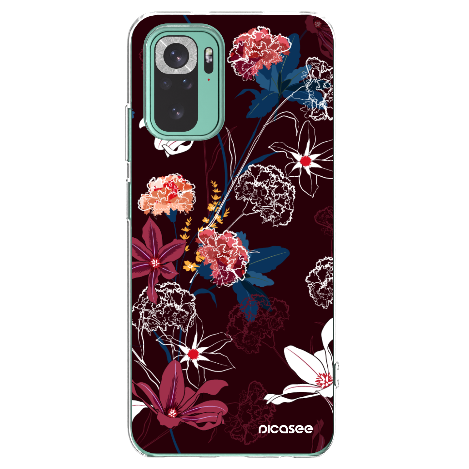 Picasee átlátszó szilikon tok az alábbi mobiltelefonokra Xiaomi Redmi Note 10 Pro - Dark Meadow