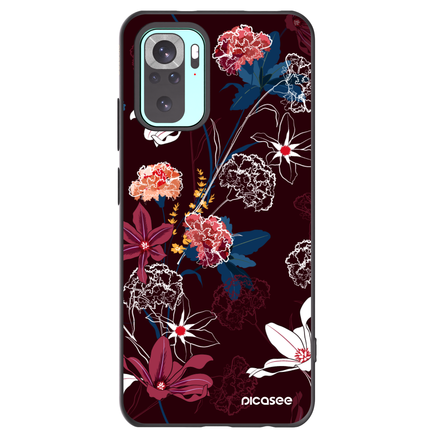 Picasee fekete szilikon tok az alábbi mobiltelefonokra Xiaomi Redmi Note 10 Pro - Dark Meadow