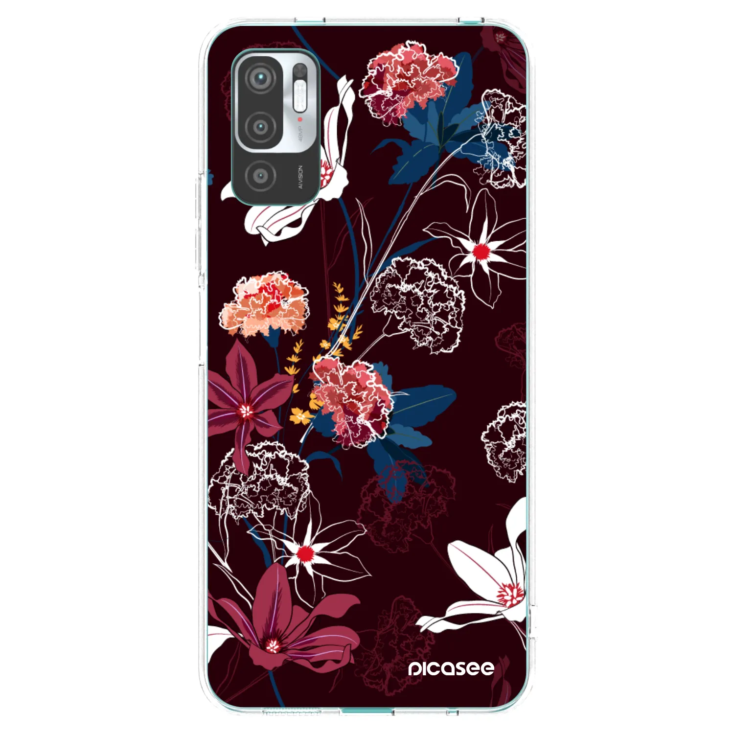 Picasee átlátszó szilikon tok az alábbi mobiltelefonokra Xiaomi Redmi Note 10 5G - Dark Meadow