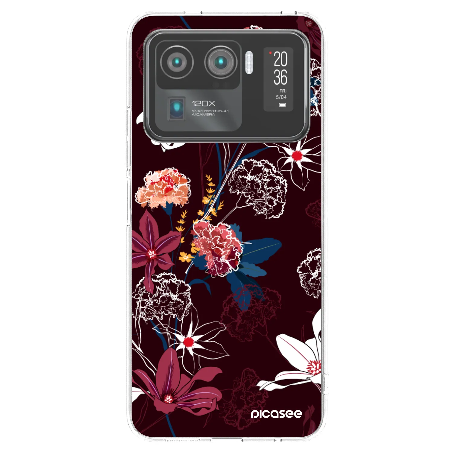 Picasee átlátszó szilikon tok az alábbi mobiltelefonokra Xiaomi Mi 11 Ultra - Dark Meadow