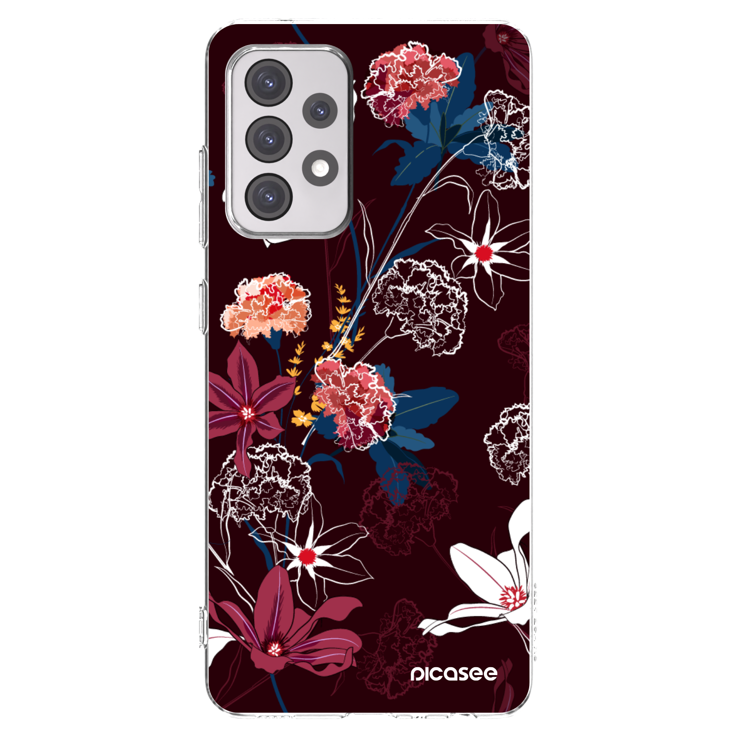 Picasee átlátszó szilikon tok az alábbi mobiltelefonokra Samsung Galaxy A52s 5G A528B - Dark Meadow