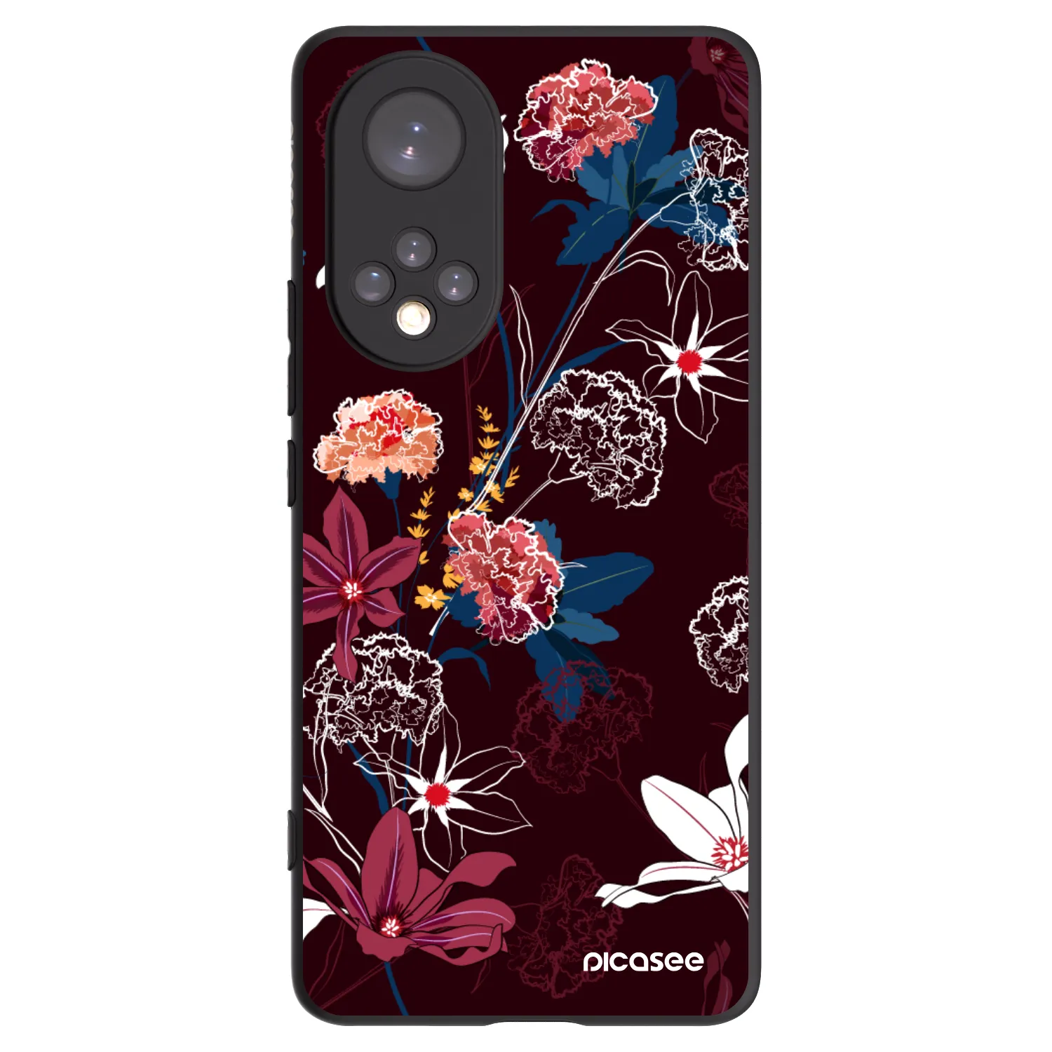 Picasee fekete szilikon tok az alábbi mobiltelefonokra Huawei Nova 9 - Dark Meadow