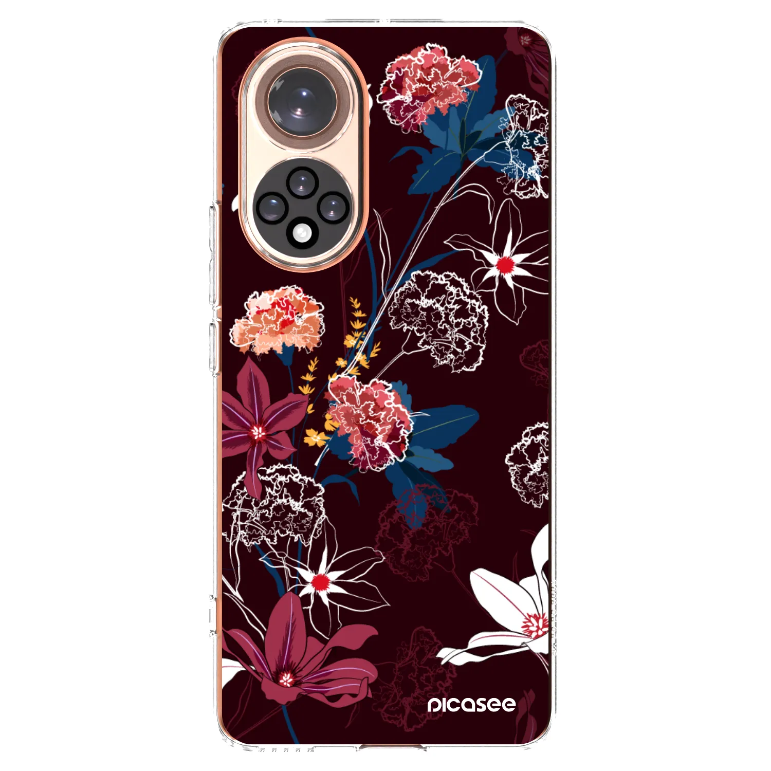 Picasee átlátszó szilikon tok az alábbi mobiltelefonokra Huawei Nova 9 - Dark Meadow