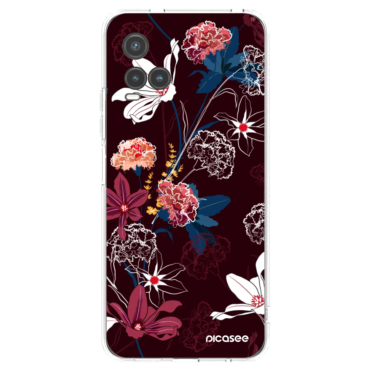 Picasee átlátszó szilikon tok az alábbi mobiltelefonokra Vivo Y33s - Dark Meadow