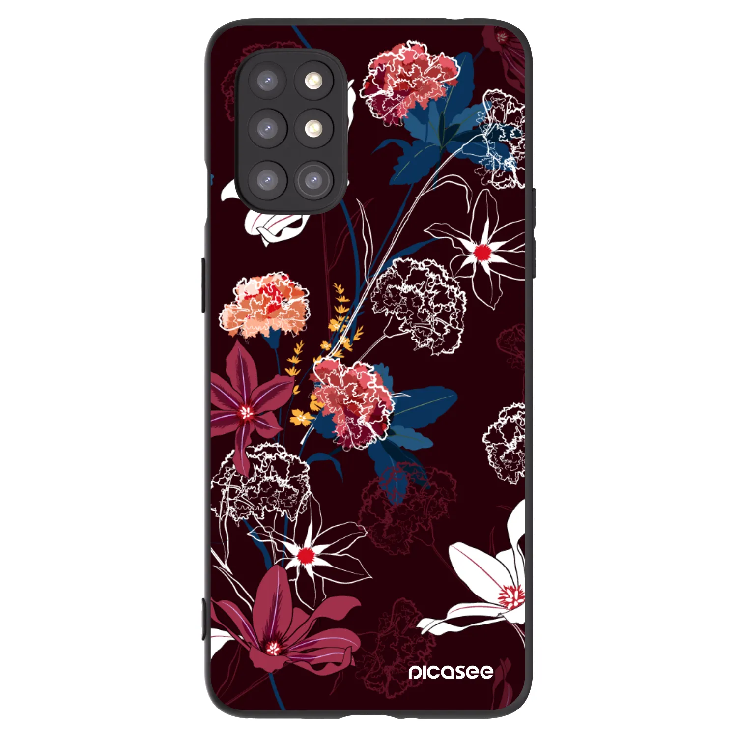 Picasee fekete szilikon tok az alábbi mobiltelefonokra OnePlus 8T - Dark Meadow