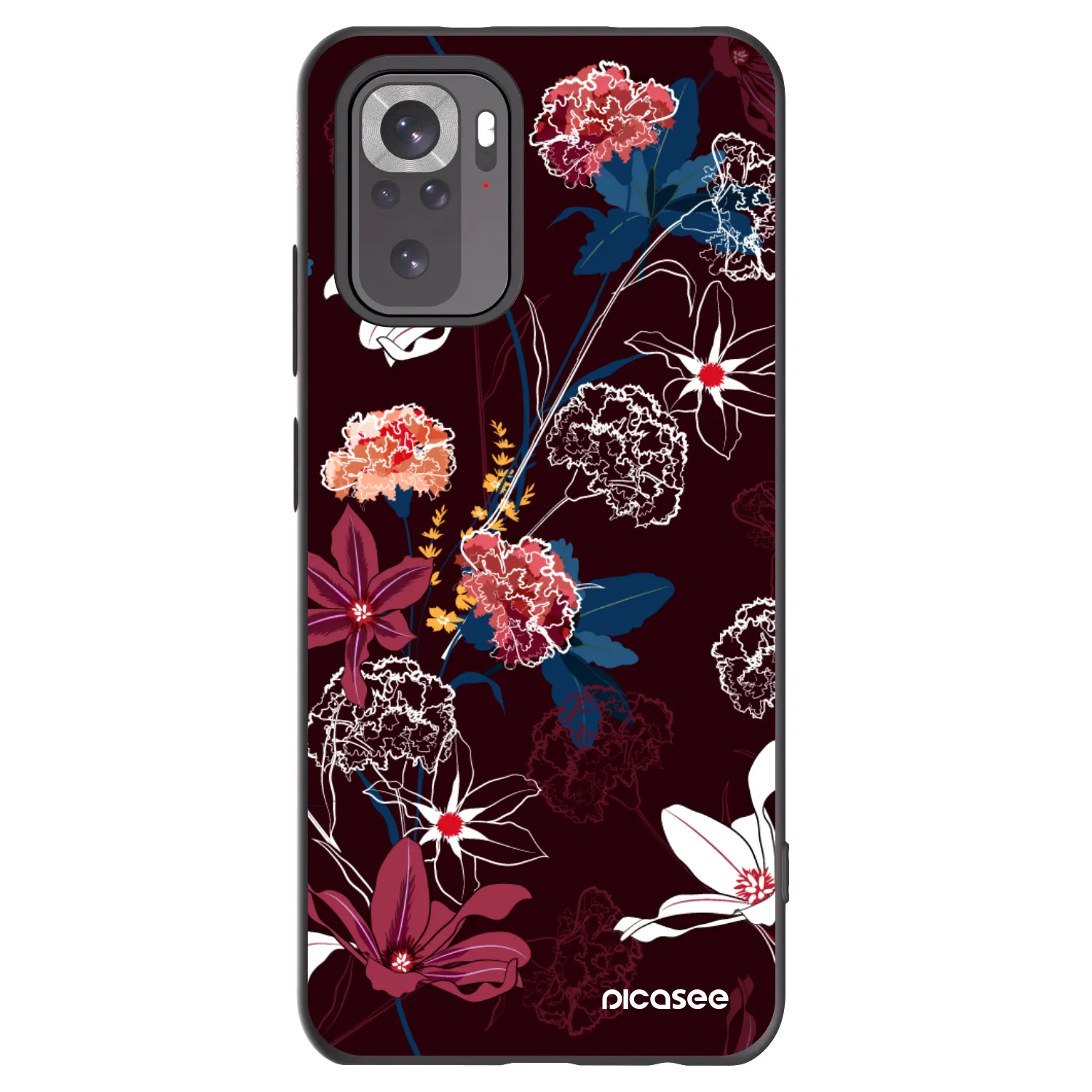 Picasee fekete szilikon tok az alábbi mobiltelefonokra Xiaomi Redmi Note 11S 4G - Dark Meadow