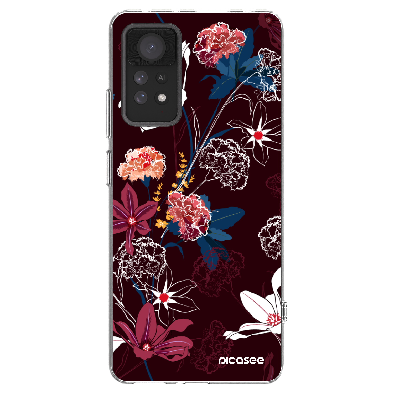 Picasee átlátszó szilikon tok az alábbi mobiltelefonokra Xiaomi Redmi Note 11 Pro - Dark Meadow