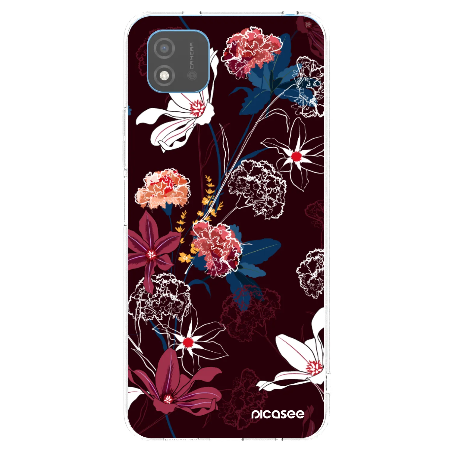 Picasee átlátszó szilikon tok az alábbi mobiltelefonokra Realme C11 (2021) - Dark Meadow