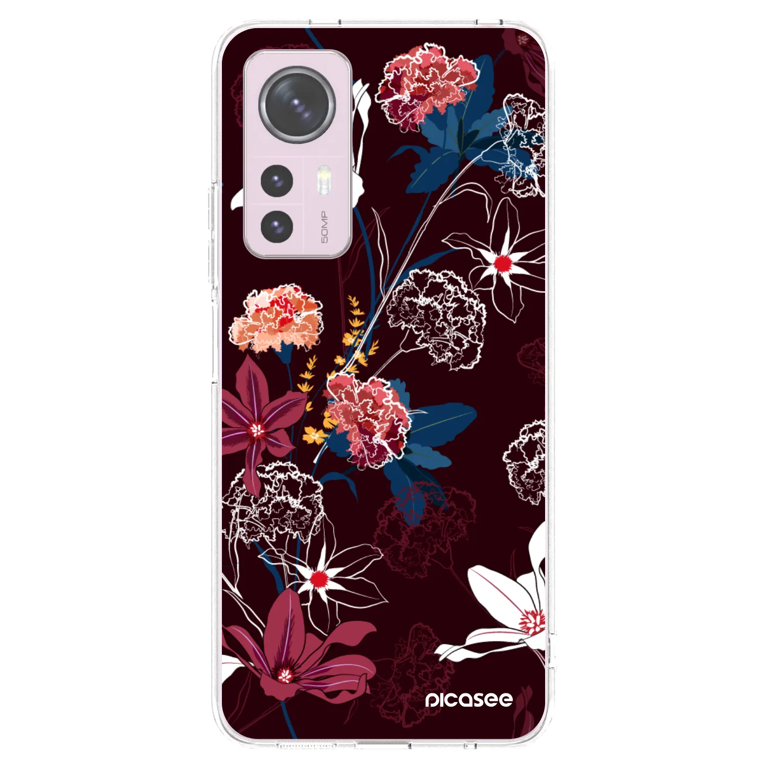 Picasee átlátszó szilikon tok az alábbi mobiltelefonokra Xiaomi 12 - Dark Meadow