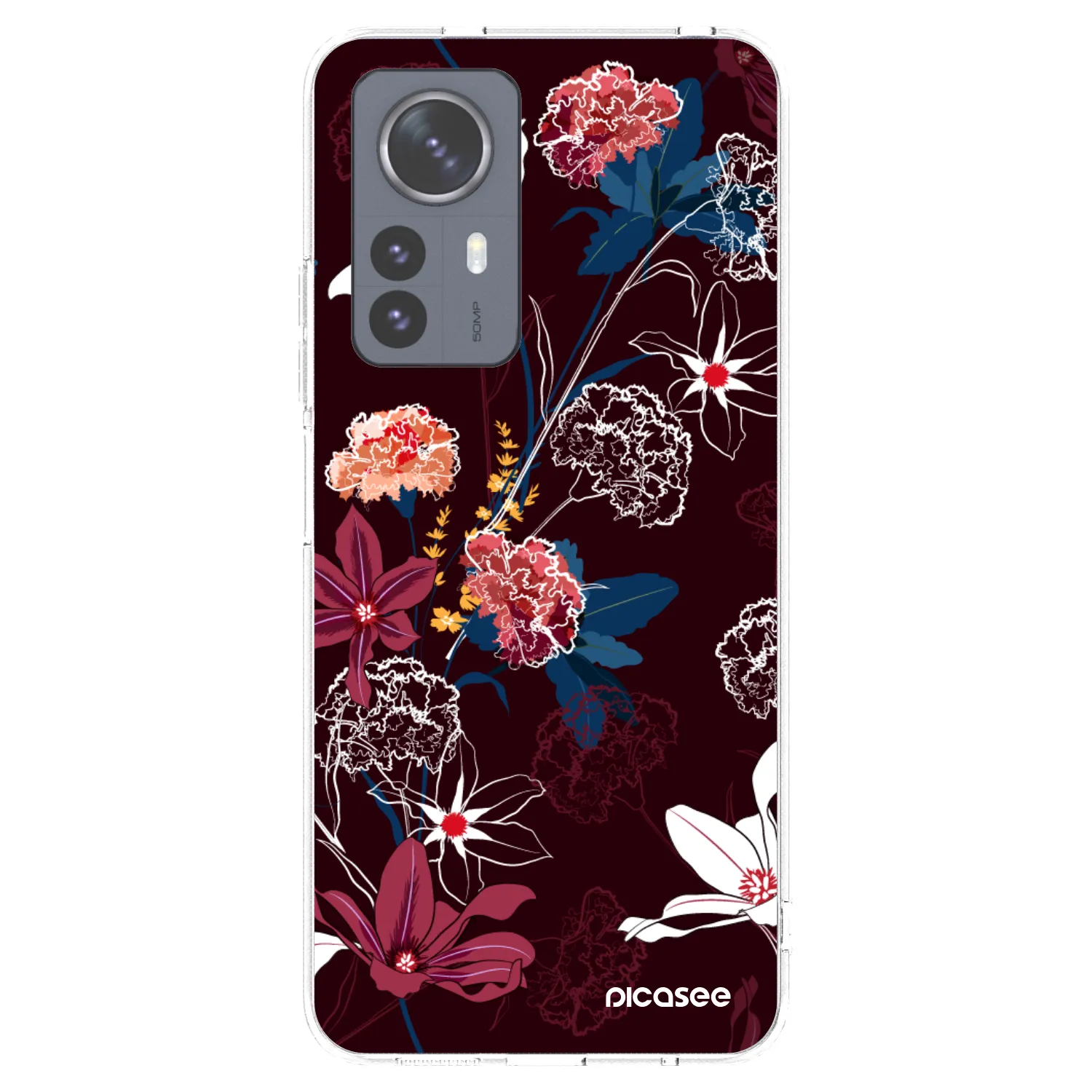 Picasee átlátszó szilikon tok az alábbi mobiltelefonokra Xiaomi 12 Pro - Dark Meadow