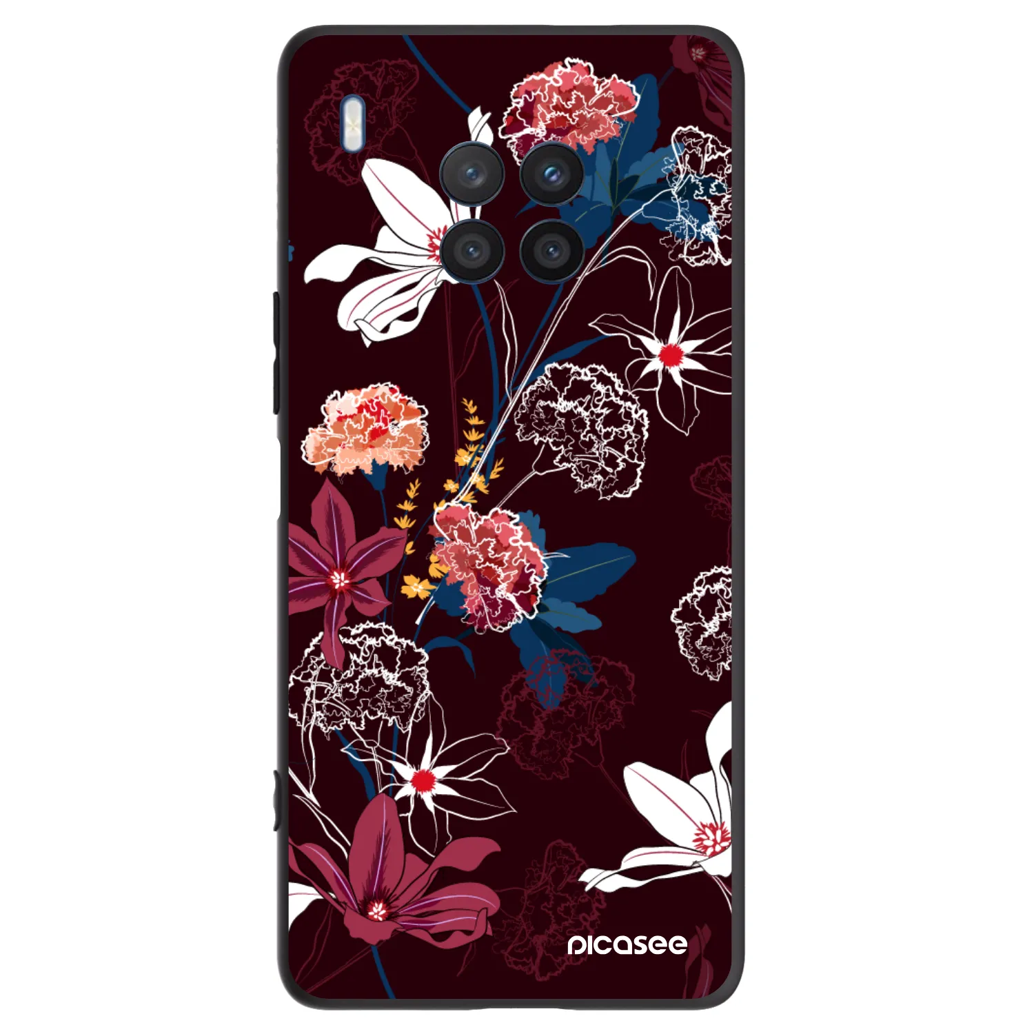 Picasee fekete szilikon tok az alábbi mobiltelefonokra Honor 50 Lite - Dark Meadow