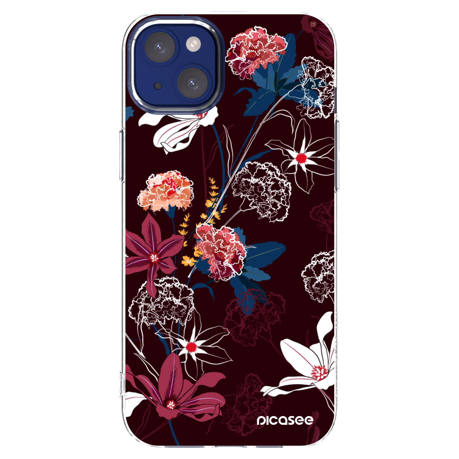 Picasee átlátszó szilikon tok az alábbi mobiltelefonokra Apple iPhone 14 Plus - Dark Meadow