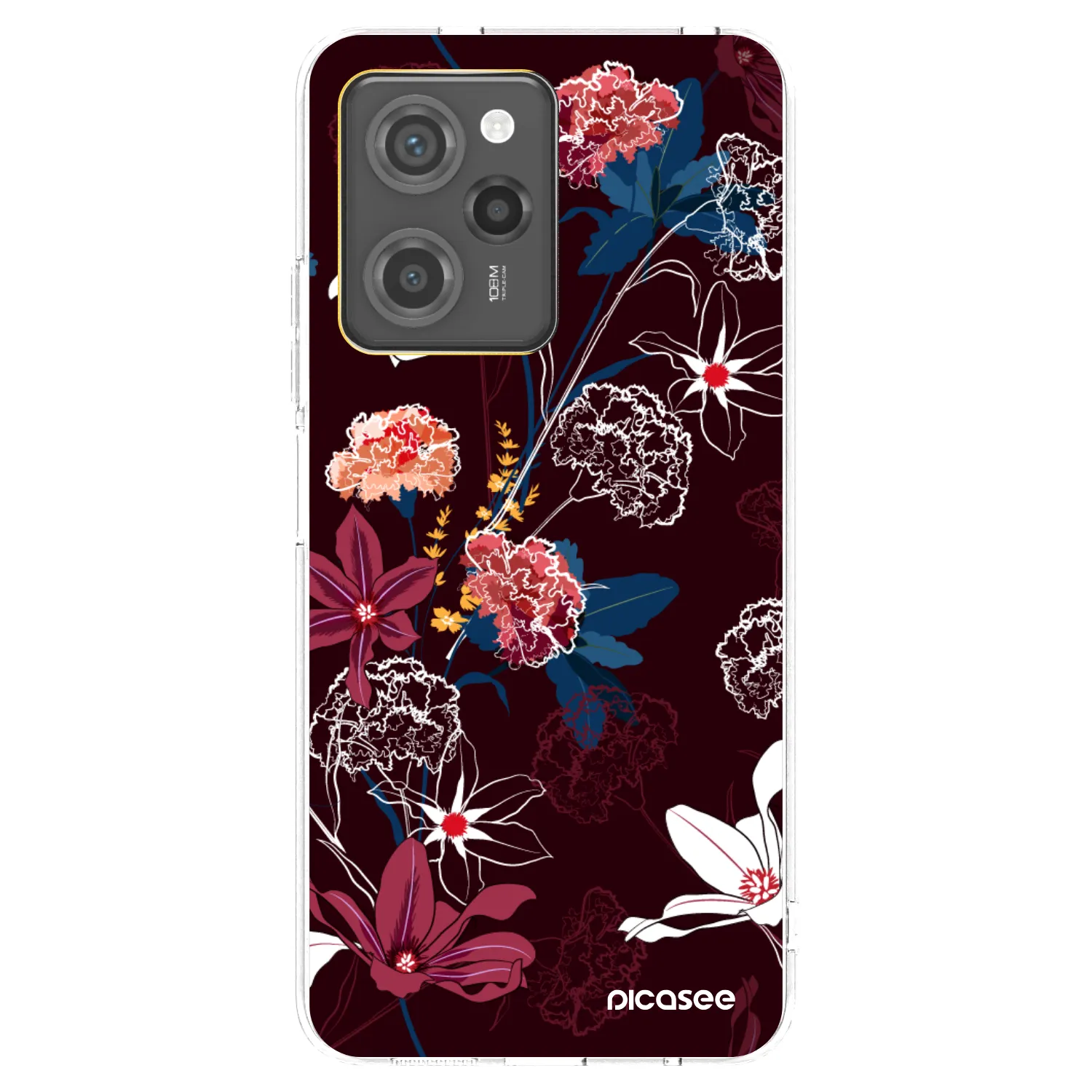 Picasee átlátszó szilikon tok az alábbi mobiltelefonokra Xiaomi Poco X5 Pro - Dark Meadow