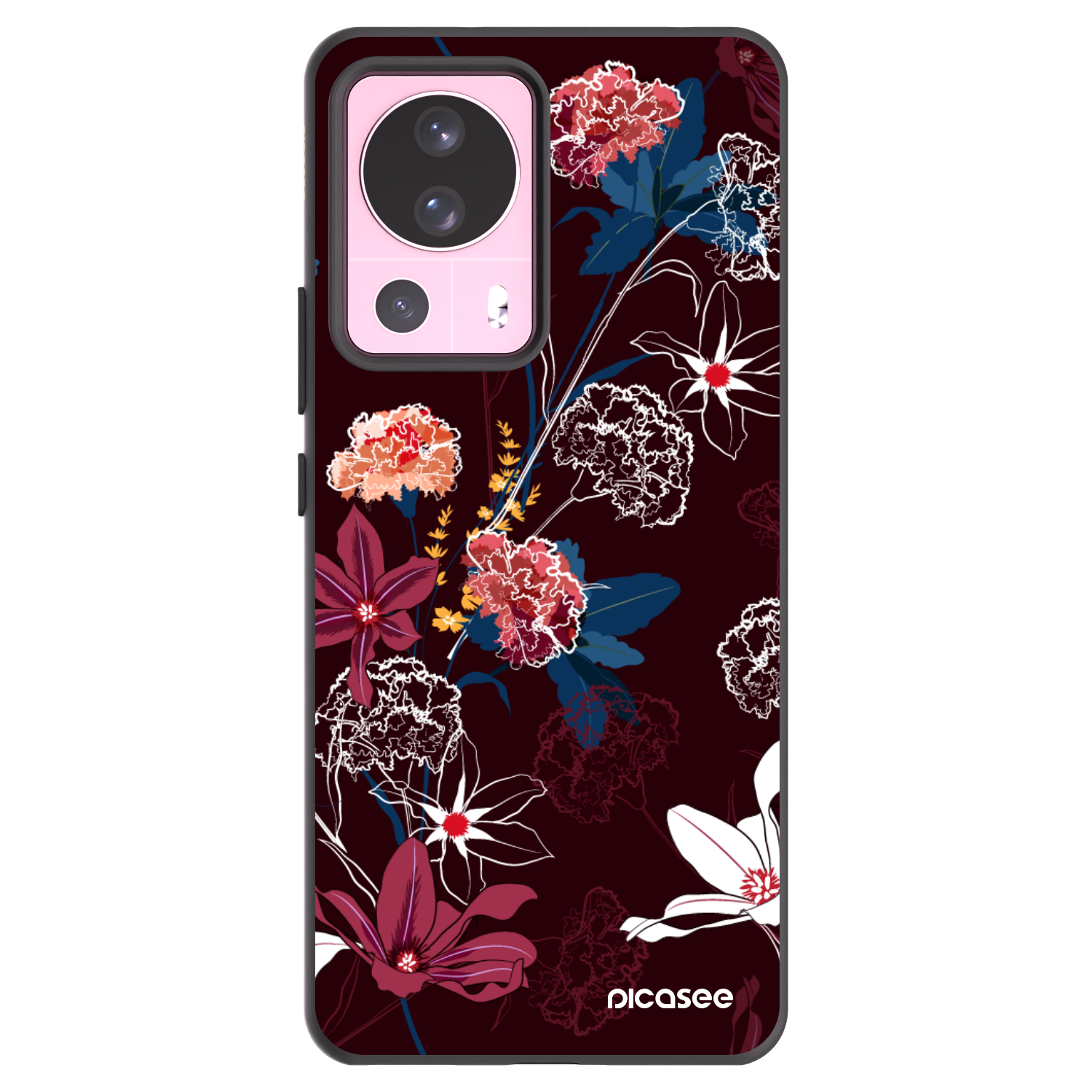 Picasee fekete szilikon tok az alábbi mobiltelefonokra Xiaomi 13 Lite - Dark Meadow