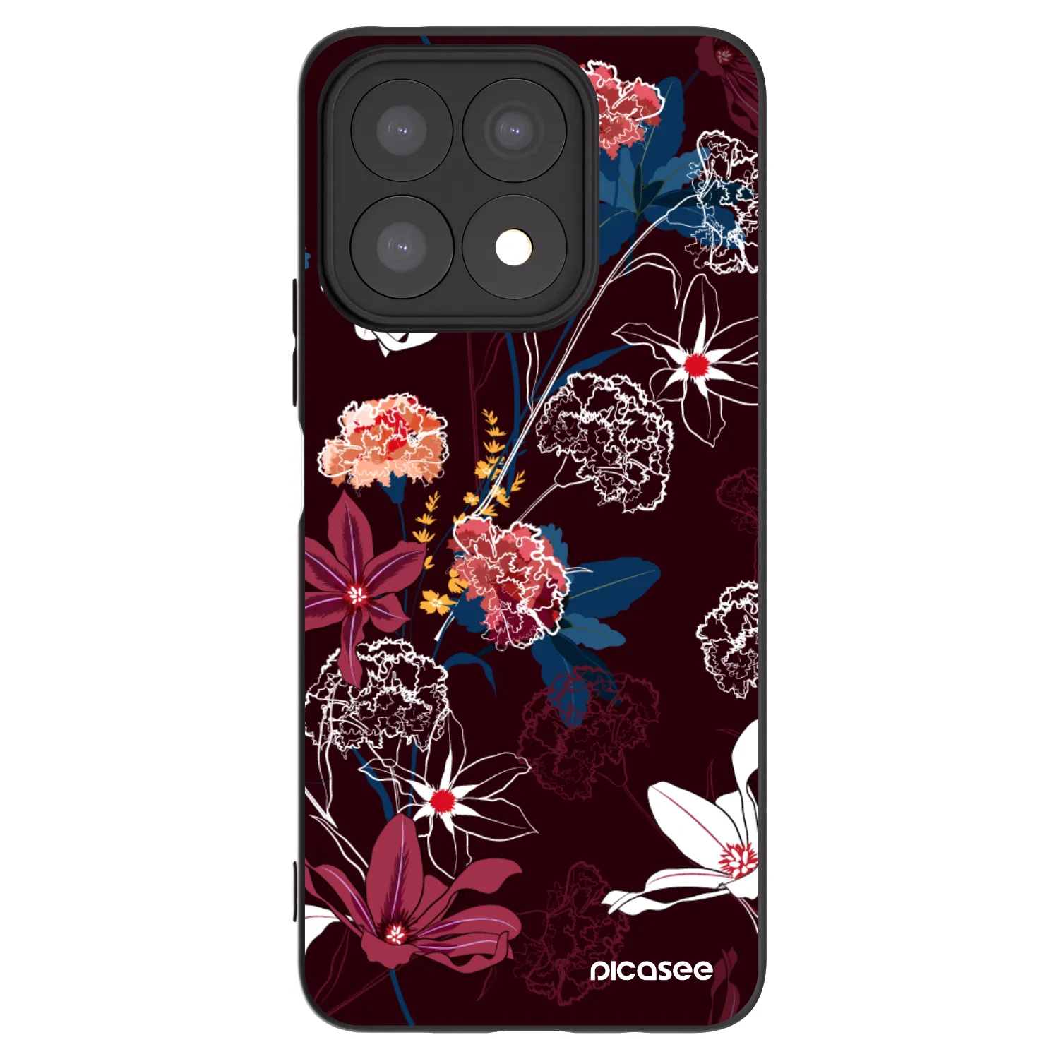 Picasee fekete szilikon tok az alábbi mobiltelefonokra Honor X8a - Dark Meadow