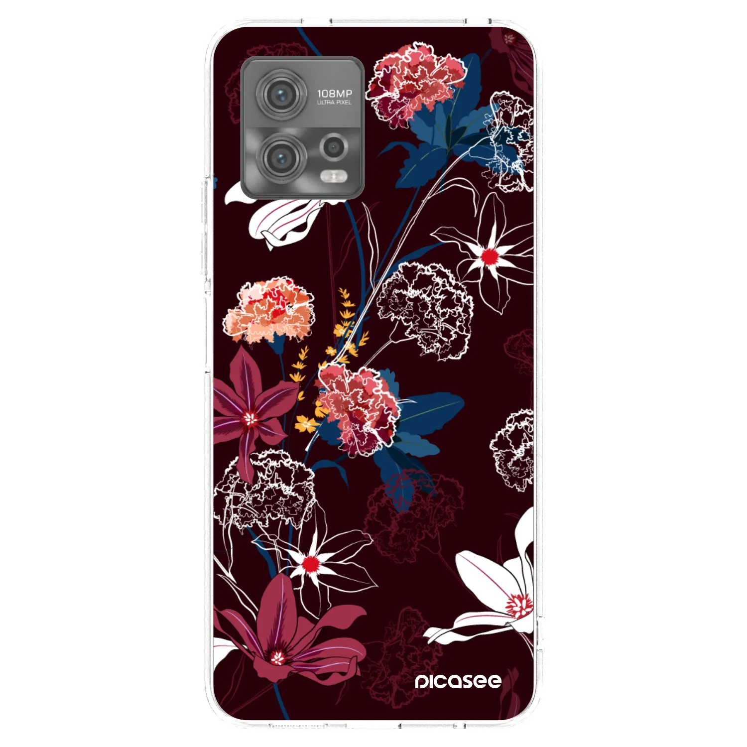 Picasee átlátszó szilikon tok az alábbi mobiltelefonokra Motorola Moto G72 - Dark Meadow