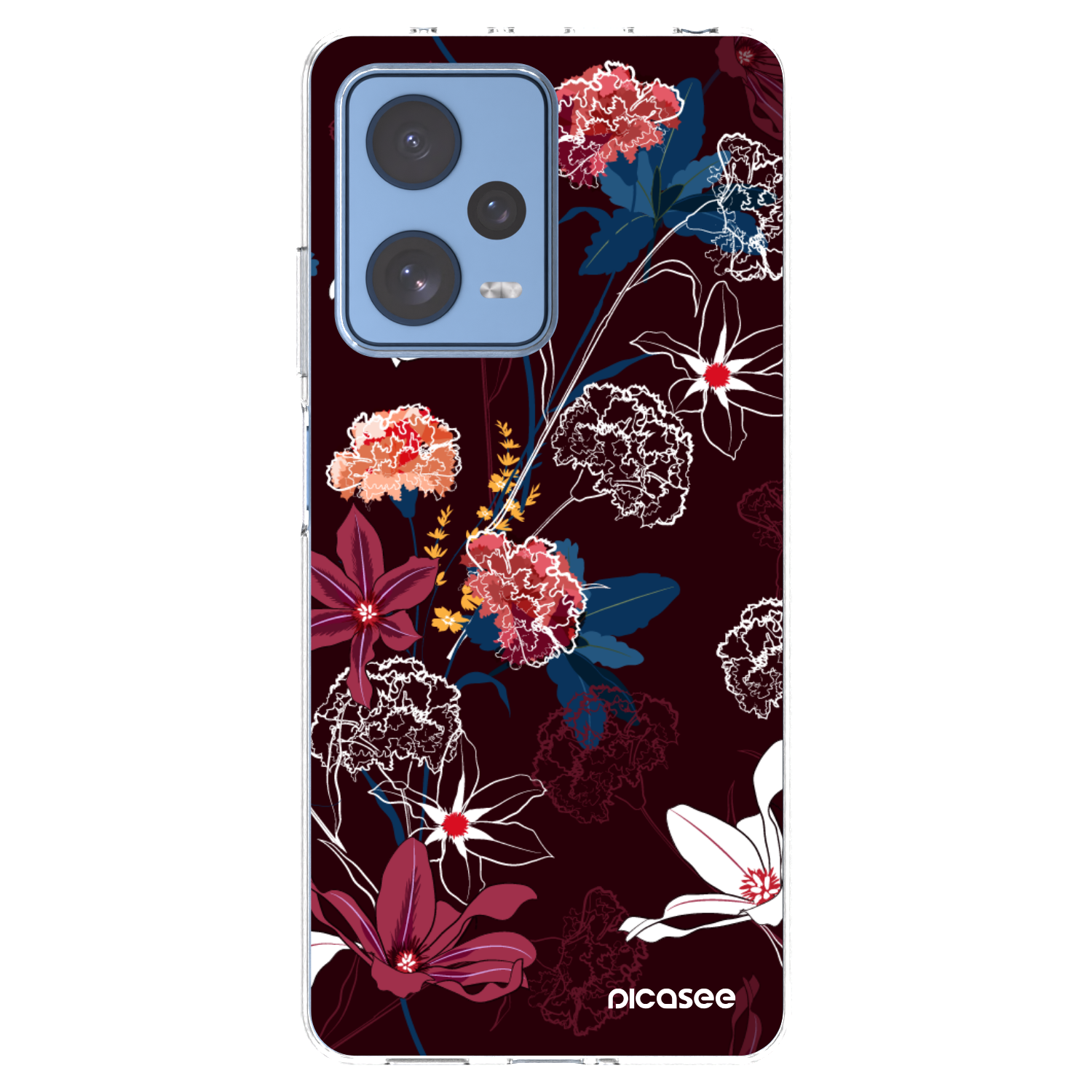 Picasee átlátszó szilikon tok az alábbi mobiltelefonokra Xiaomi Redmi Note 12 Pro 5G - Dark Meadow