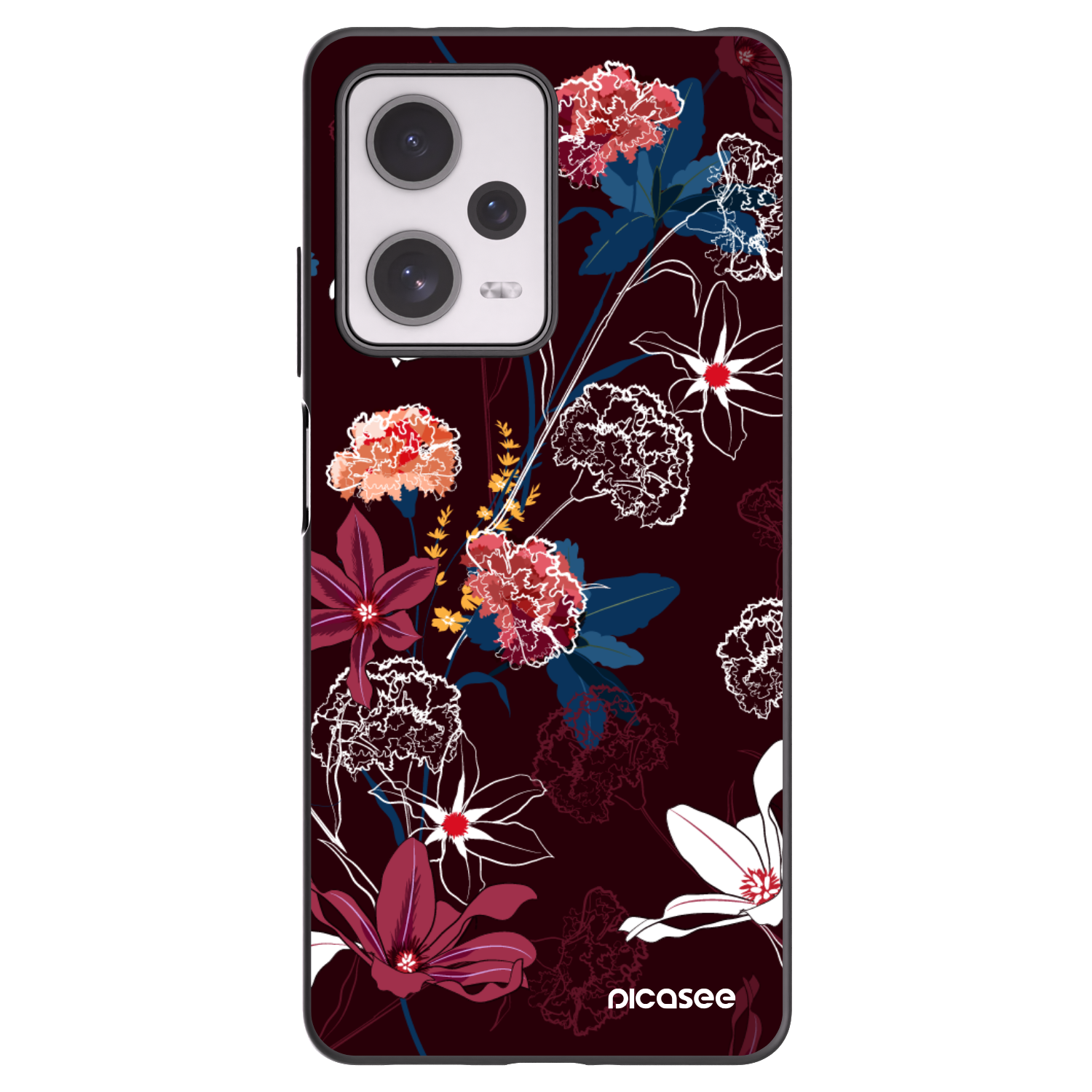 Picasee fekete szilikon tok az alábbi mobiltelefonokra Xiaomi Redmi Note 12 Pro+ 5G - Dark Meadow