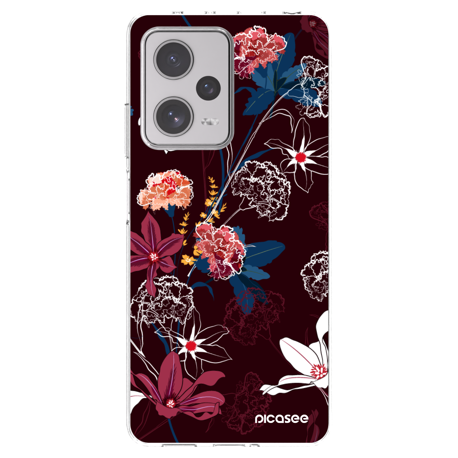 Picasee átlátszó szilikon tok az alábbi mobiltelefonokra Xiaomi Redmi Note 12 Pro+ 5G - Dark Meadow