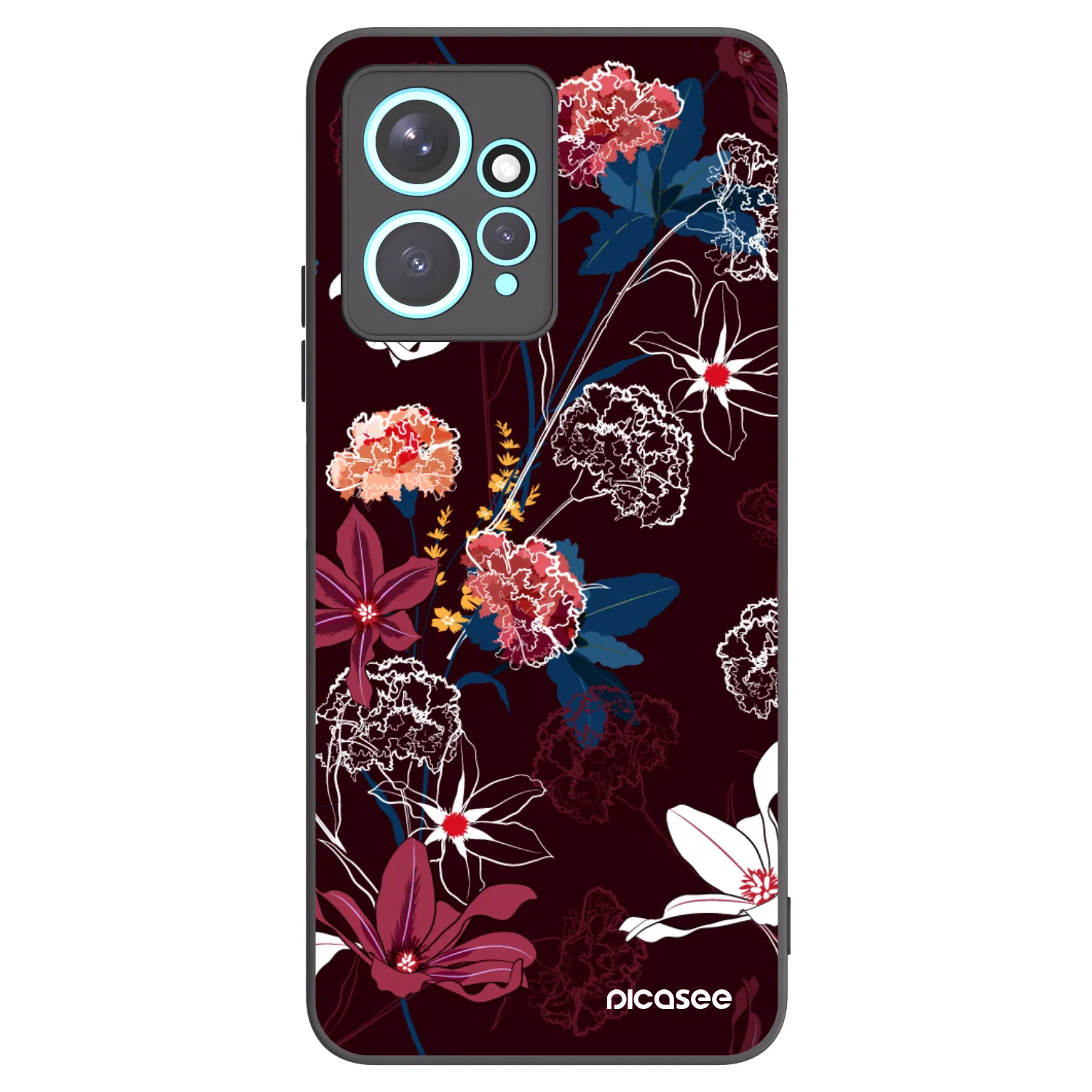 Picasee fekete szilikon tok az alábbi mobiltelefonokra Xiaomi Redmi Note 12 4G - Dark Meadow