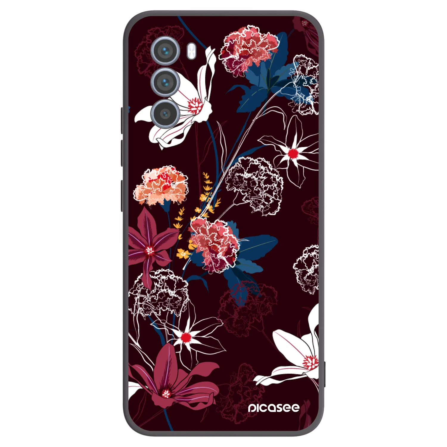 Picasee fekete szilikon tok az alábbi mobiltelefonokra Motorola Moto G62 - Dark Meadow