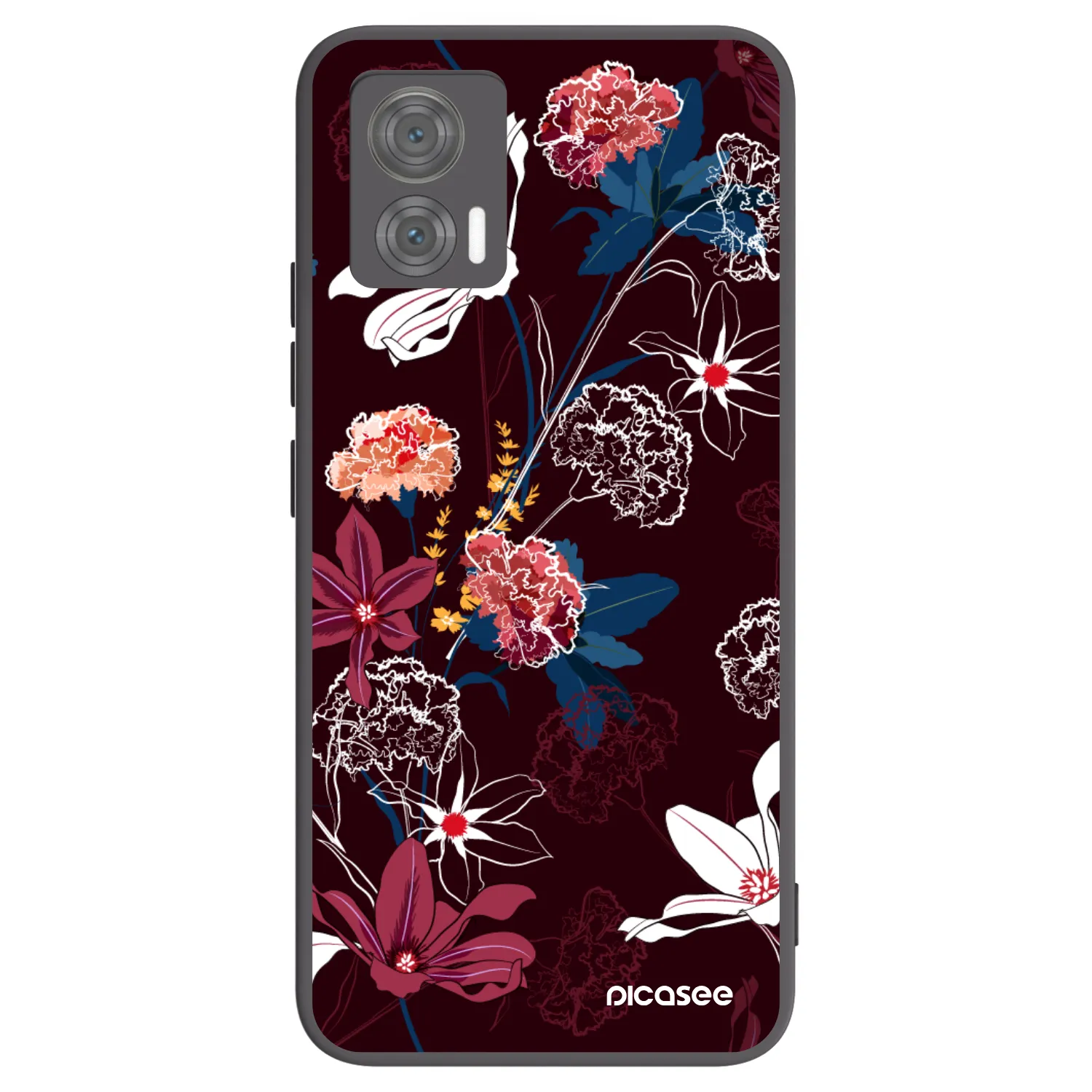 Picasee fekete szilikon tok az alábbi mobiltelefonokra Motorola Edge 30 Neo - Dark Meadow
