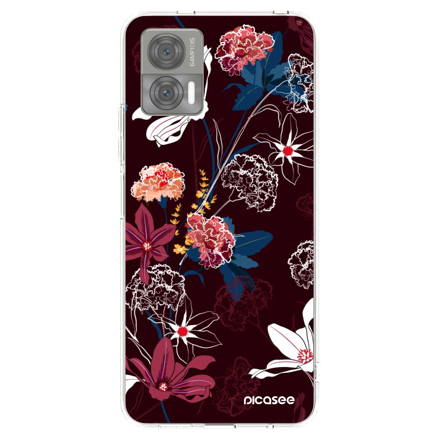 Picasee átlátszó szilikon tok az alábbi mobiltelefonokra Motorola Edge 30 Neo - Dark Meadow