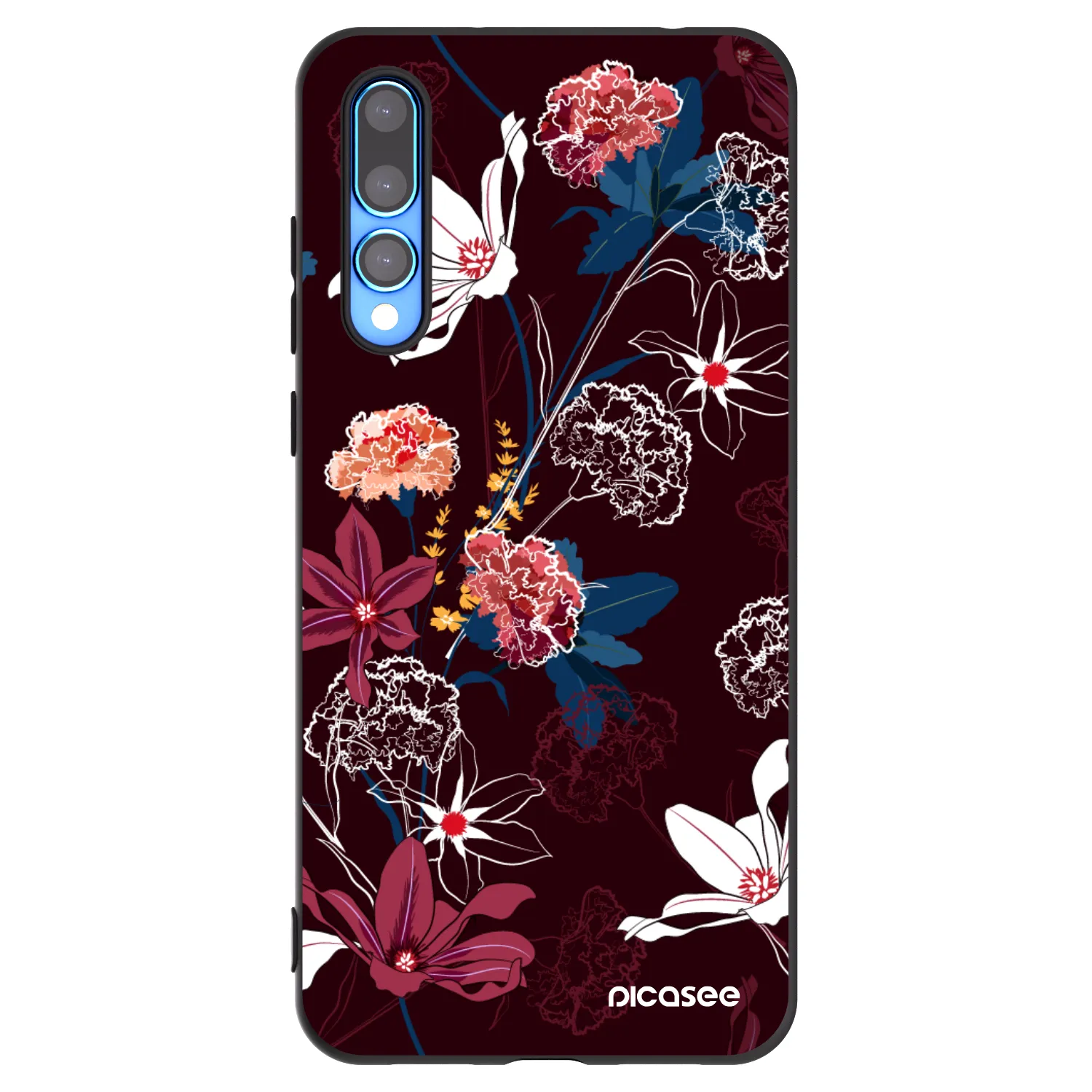Picasee fekete szilikon tok az alábbi mobiltelefonokra Huawei P20 Pro - Dark Meadow