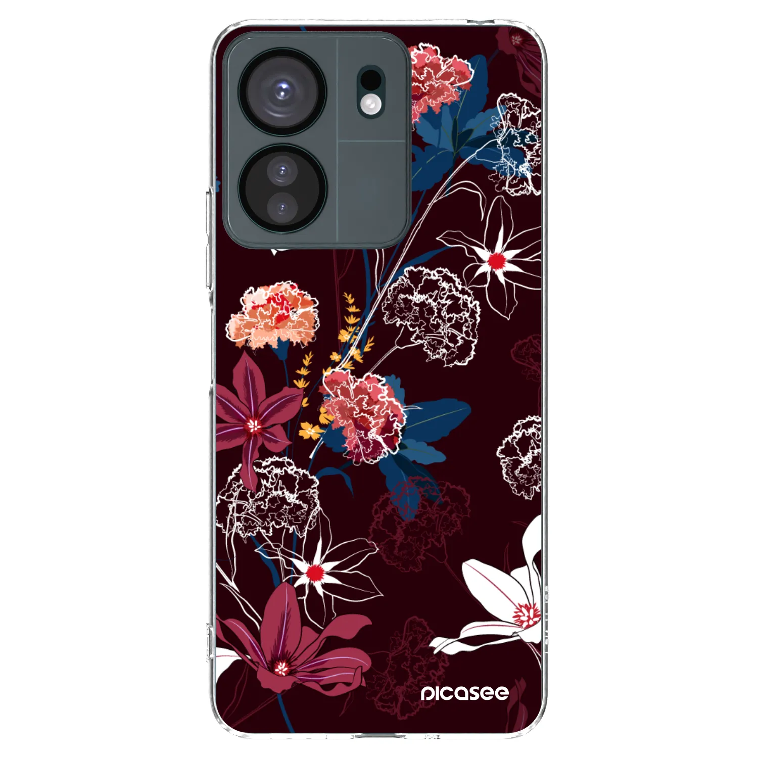 Picasee átlátszó szilikon tok az alábbi mobiltelefonokra Xiaomi Redmi 13C 4G - Dark Meadow