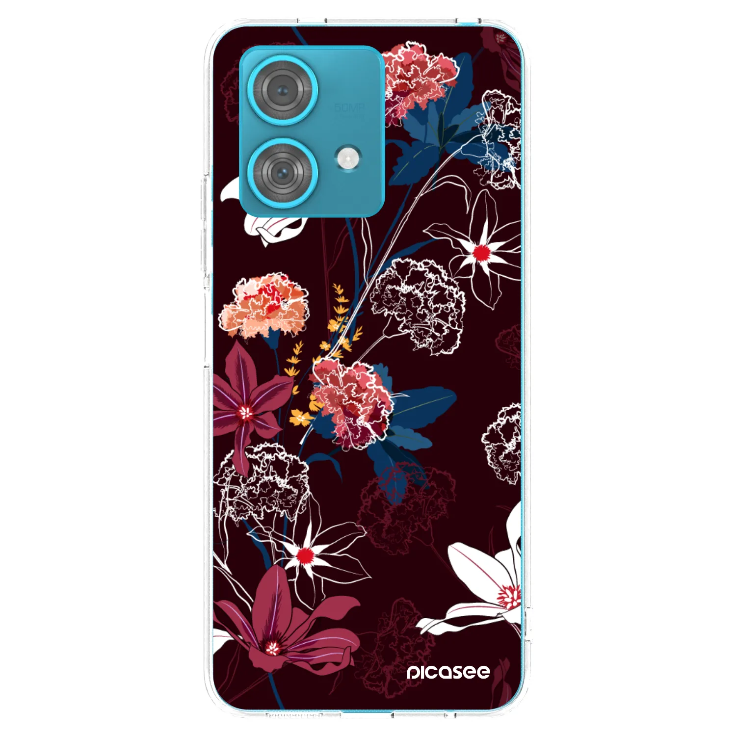 Picasee átlátszó szilikon tok az alábbi mobiltelefonokra Motorola Edge 40 Neo - Dark Meadow