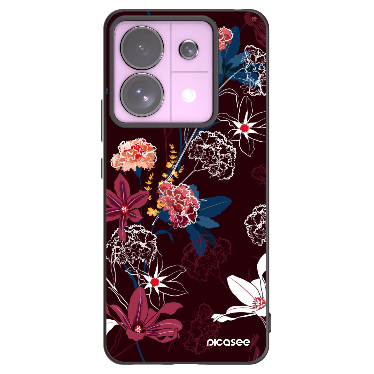 Picasee fekete szilikon tok az alábbi mobiltelefonokra Xiaomi Redmi Note 13 Pro 5G - Dark Meadow