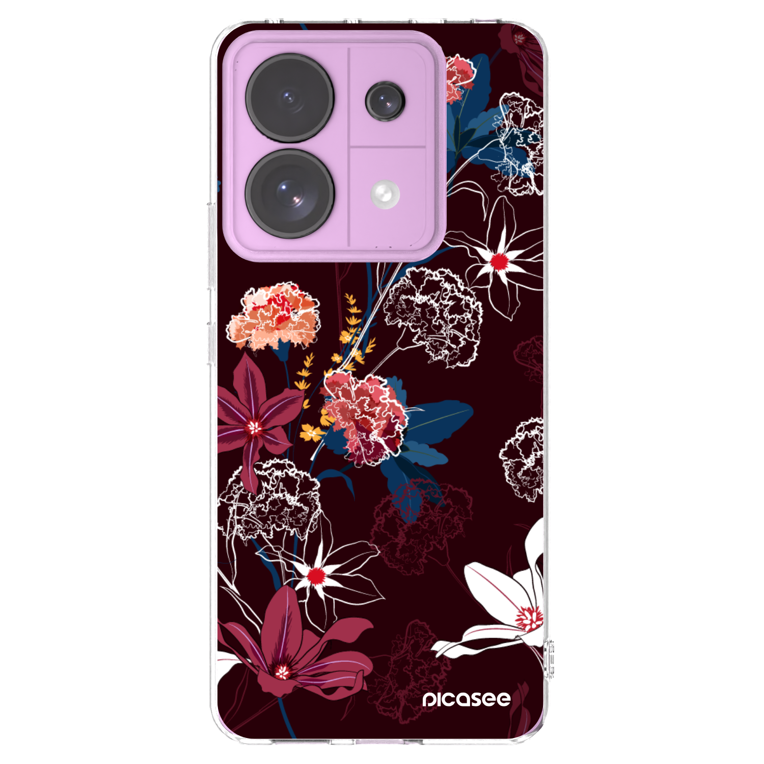 Picasee átlátszó szilikon tok az alábbi mobiltelefonokra Xiaomi Redmi Note 13 Pro 5G - Dark Meadow