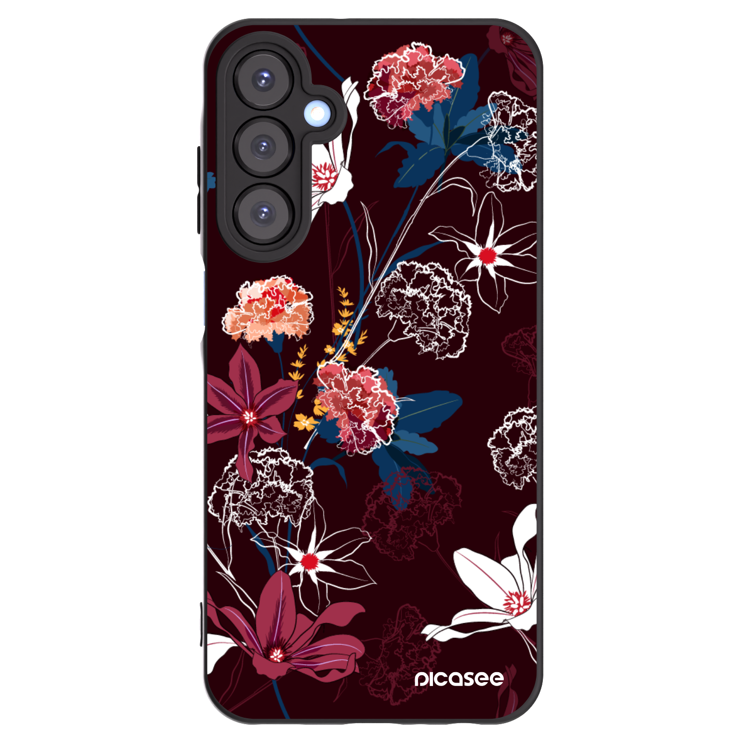 Picasee fekete szilikon tok az alábbi mobiltelefonokra Samsung Galaxy A25 A256B 5G - Dark Meadow